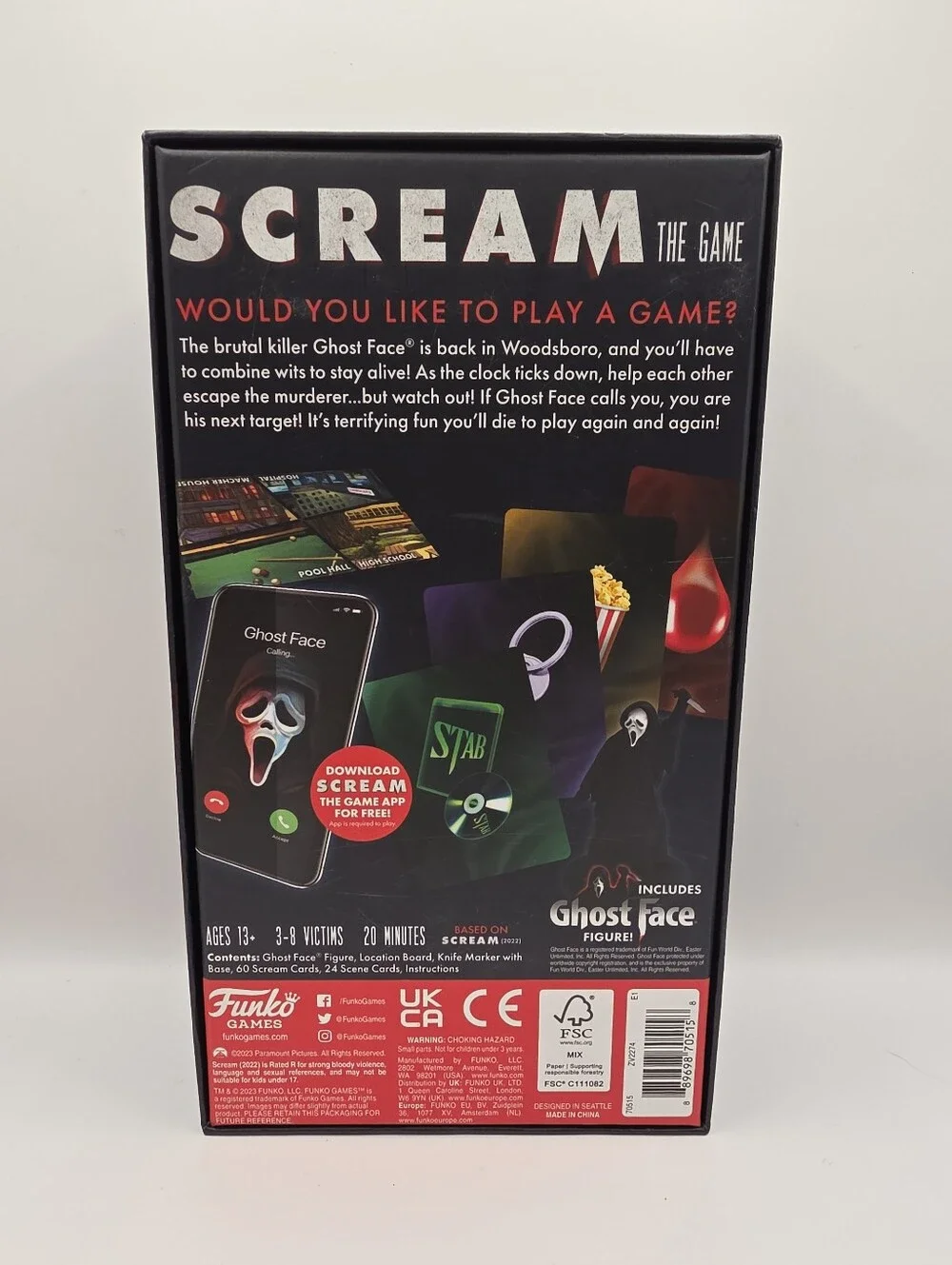 Scream The Game by Funko Horror Halloween